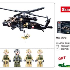 Sluban Modelbricks-Uh-60 Black Hawk 692Pcs 8+