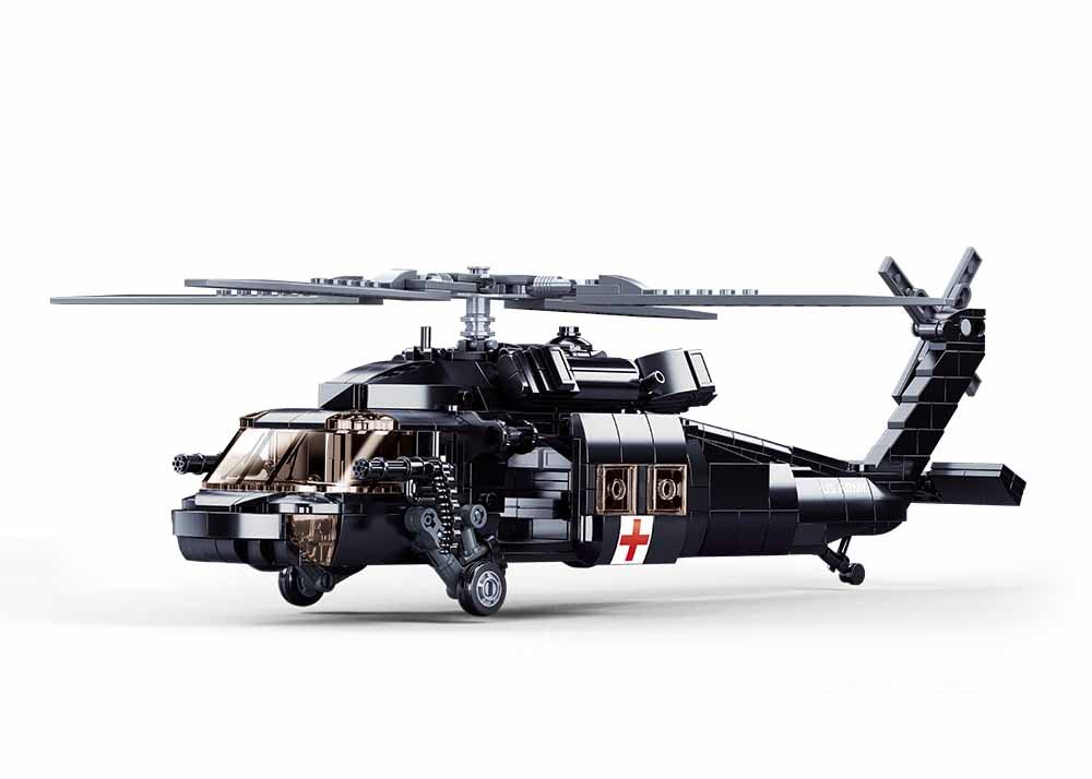 Sluban Modelbricks-Uh-60 Black Hawk 692Pcs 8+