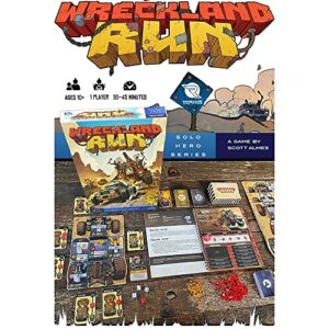 Renegade Games Studios Wreckland Run - Solo Hero Series, Renegade Games, Ages 10+, 1 Player Solo Campaign Game, 30-45 Min Per Campaign, Medium