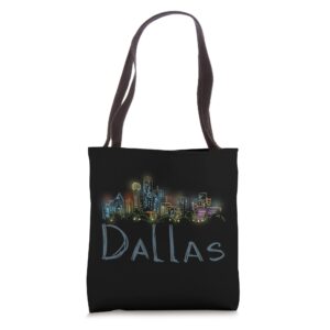 dallas city texas souvenir gift for men women tote bag