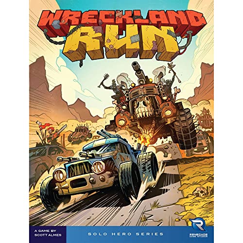 Renegade Games Studios Wreckland Run - Solo Hero Series, Renegade Games, Ages 10+, 1 Player Solo Campaign Game, 30-45 Min Per Campaign, Medium