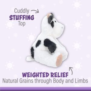 Warm Pals - Callie Cow - 1.5lbs - Cozy Microwavable Lavender Scented Plush Toys - Heated Stuffed Animal - Heatable Coolable Bedtime Comfort Plushie