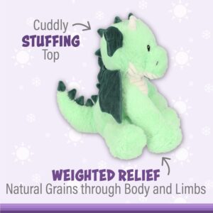 Warm Pals - Daniel Dragon - 1.5lbs - Cozy Microwavable Lavender Scented Plush Toys - Heated Stuffed Animal - Heatable Coolable Bedtime Comfort Plushie