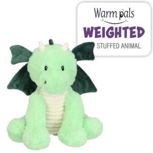 warm pals - daniel dragon - 1.5lbs - cozy microwavable lavender scented plush toys - heated stuffed animal - heatable coolable bedtime comfort plushie