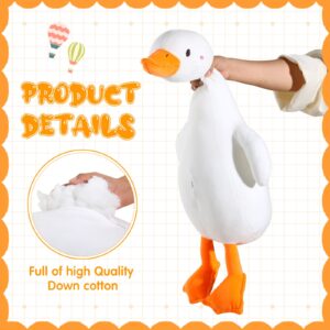 33.5 Inch Giant Duck Stuffed Animal Big Duck Plush Toy Christmas Party Favor Gift Large Soft Stuffed Duck Plushie Hugging Plush Duck Pillow Cute Animal Throw Pillows Doll for Different Ages