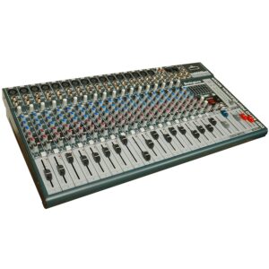 Berlingtone BR-200MX, 20 Channel Professional Bluetooth Studio Audio Mixer - DJ Sound Controller, USB MP3 Player, 16 Microphone Jack, 7 Band EQ, 16 BIT Digital FX, 48V Phantom Power, Unpowered