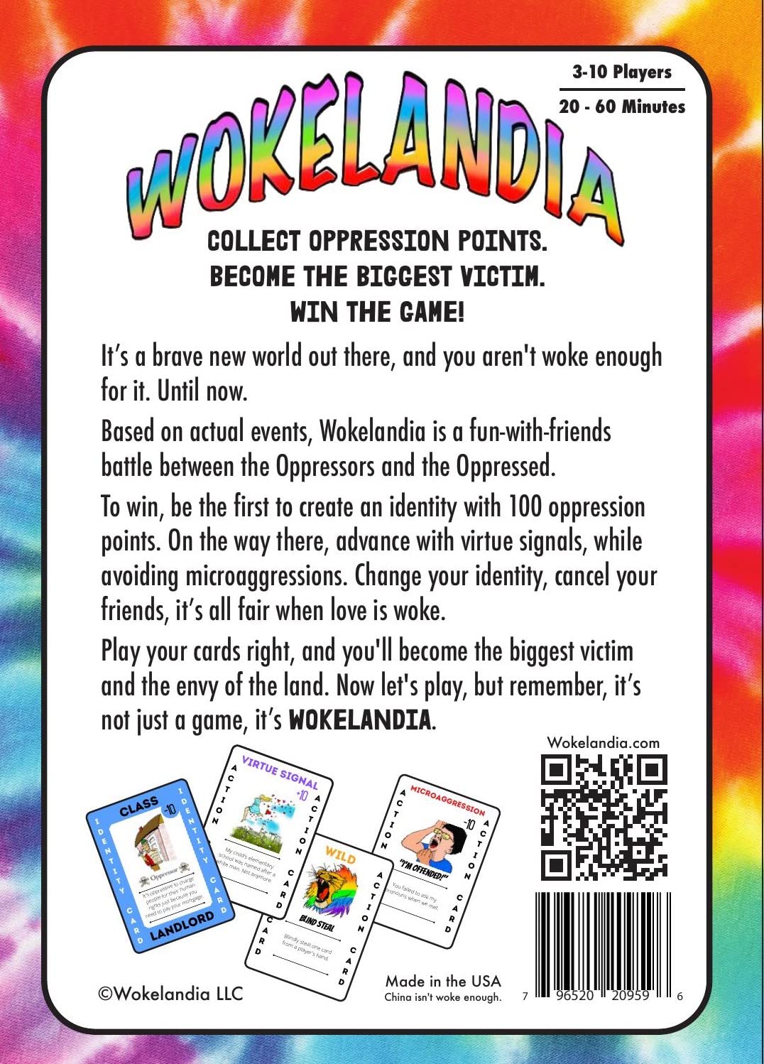 Wokelandia Card Game - Best Political Game. Family Game for Teens and Adults. Hilarious, satirical Game That Teaches The New Rules to Live by. Fun for The Whole Family, but not for Snowflakes.