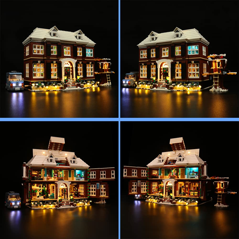 VONADO LED Light Kit Compatible with Lego Home Alone 21330, DIY Lighting Compatible with Home Alone Lego Set (NO Lego Model, ONLY Lights) - Music Version