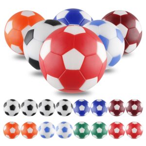 bqspt 32mm foosball balls foose balls table soccer game replacement foosballs 16pcs,foosball multicolor balls official 32mm mini table footballs ball accessory (16 pack)