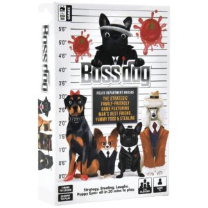 boss dog: the ultimate card game for families & friends - easy to learn fast-paced fun! create your canine crime family - strategize sabotage & battle! perfect for game night parties & travel