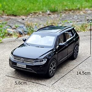 GRARRO 1:32 for Volkswagen Tiguan L SUV Alloy Car Mold Die-Casting Metal Toy Car Model Simulation Sound and Light Collection Children's Gift Scale Model (Color : White)