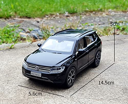 GRARRO 1:32 for Volkswagen Tiguan L SUV Alloy Car Mold Die-Casting Metal Toy Car Model Simulation Sound and Light Collection Children's Gift Scale Model (Color : White)