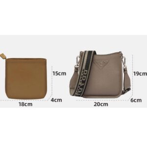 Lckaey Silk Purse Organizer for Mini One Shoulder Crossbody Nylon Inside Bag2067coffee