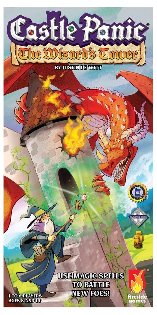 Fireside Games The Wizard’s Tower ⎸Castle Panic Expansion ⎸Board Game for Adults and Family ⎸Cooperative Board Game ⎸Ages 8+ ⎸for 1 to 6 Players