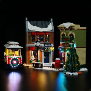 VONADO LED Light Kit Compatible with Lego Holiday Main Street 10308, DIY Lighting Compatible with Lego Christmas Building Toy Set (NO Lego Model,ONLY Lights)