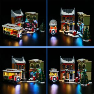 VONADO LED Light Kit Compatible with Lego Holiday Main Street 10308, DIY Lighting Compatible with Lego Christmas Building Toy Set (NO Lego Model,ONLY Lights)