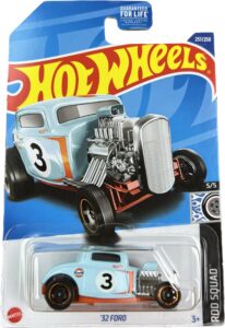 hot wheels 2022 - '32 ford - gulf blue - rod squad 5/5 - 237/250