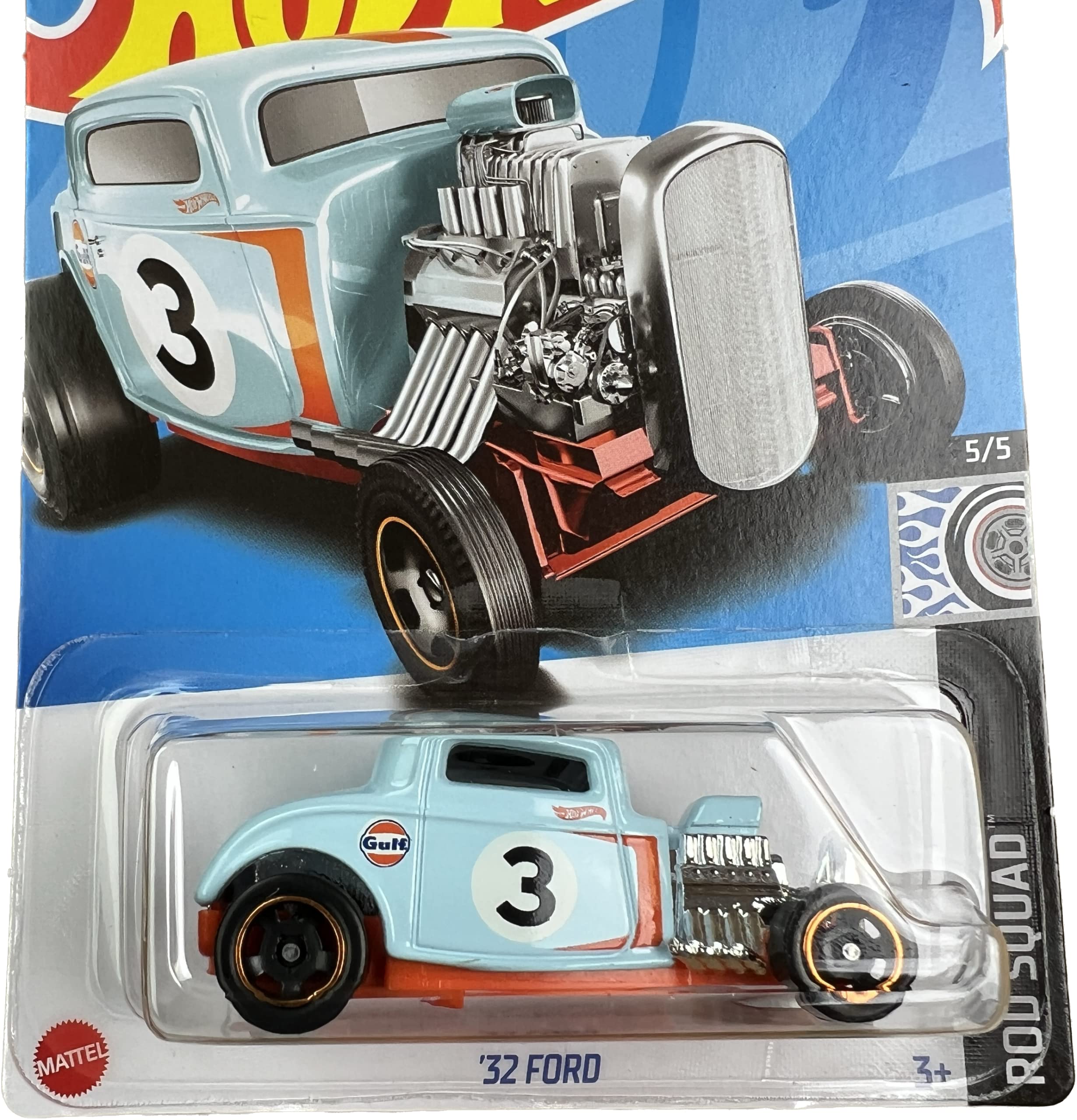 Hot Wheels 2022 - '32 Ford - Gulf Blue - Rod Squad 5/5 - 237/250