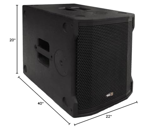 Pro DG NEO-1 2-Way Portable Array System 10" Sub 1840 Watts (Designed in Spain) with DSP, TWS Bluetooth, for Churches, DJ Gig, Live Band