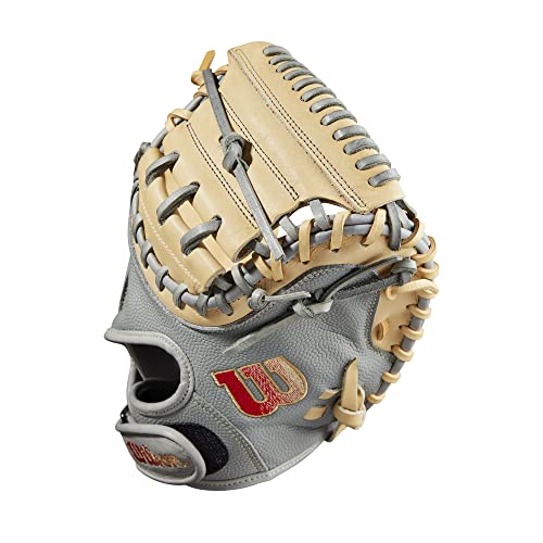 WILSON 2023 A2000® PF33SS 33” Baseball Catcher’s Mitt - Right Hand Throw,Grey/Blonde