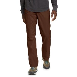 eddie bauer men's rainier lined pants, chocolate, 36w x 30l, hiking pants