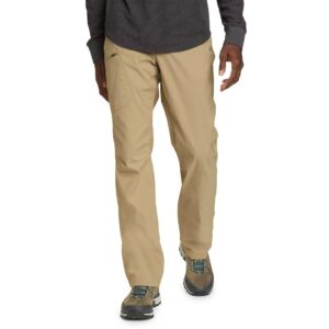 eddie bauer men's rainier lined pants, light khaki, 36w x 30l, hiking pants