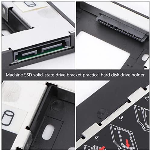 SOLUSTRE Braces Hard Ssd Laptop Accessories Disk .mm Holder Practical Machine Bay -state Case Drive Hdd Inches Tray Bracket Enclosure Kickstand