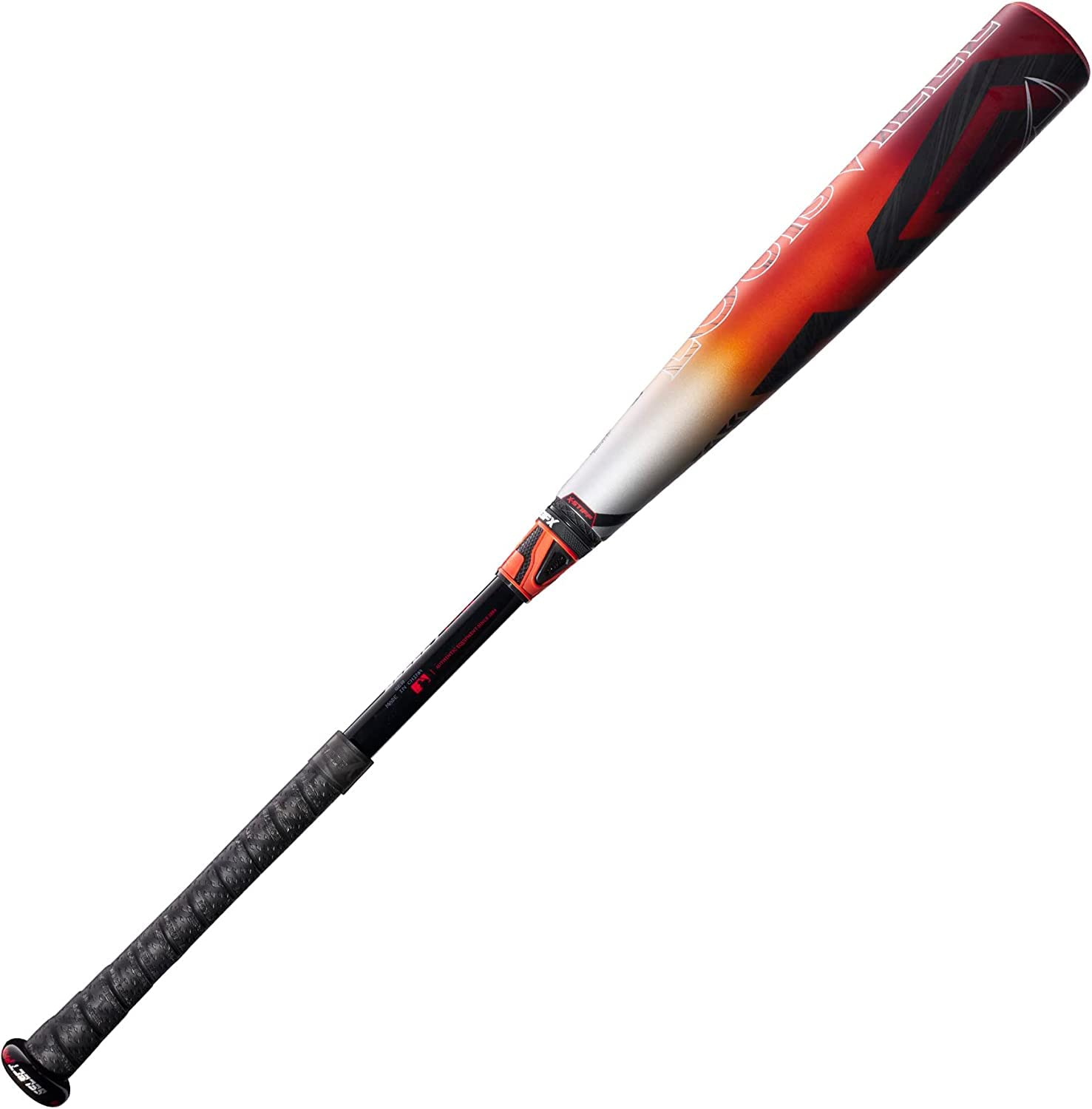 2023 Louisville Slugger Select PWR™ (-3) BBCOR Baseball Bat - 33"/30 oz,Red/Orange/Silver