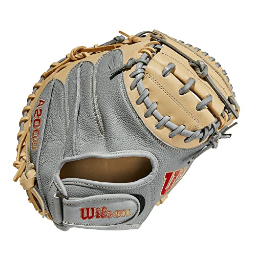 WILSON 2023 A2000® PF33SS 33” Baseball Catcher’s Mitt - Right Hand Throw,Grey/Blonde