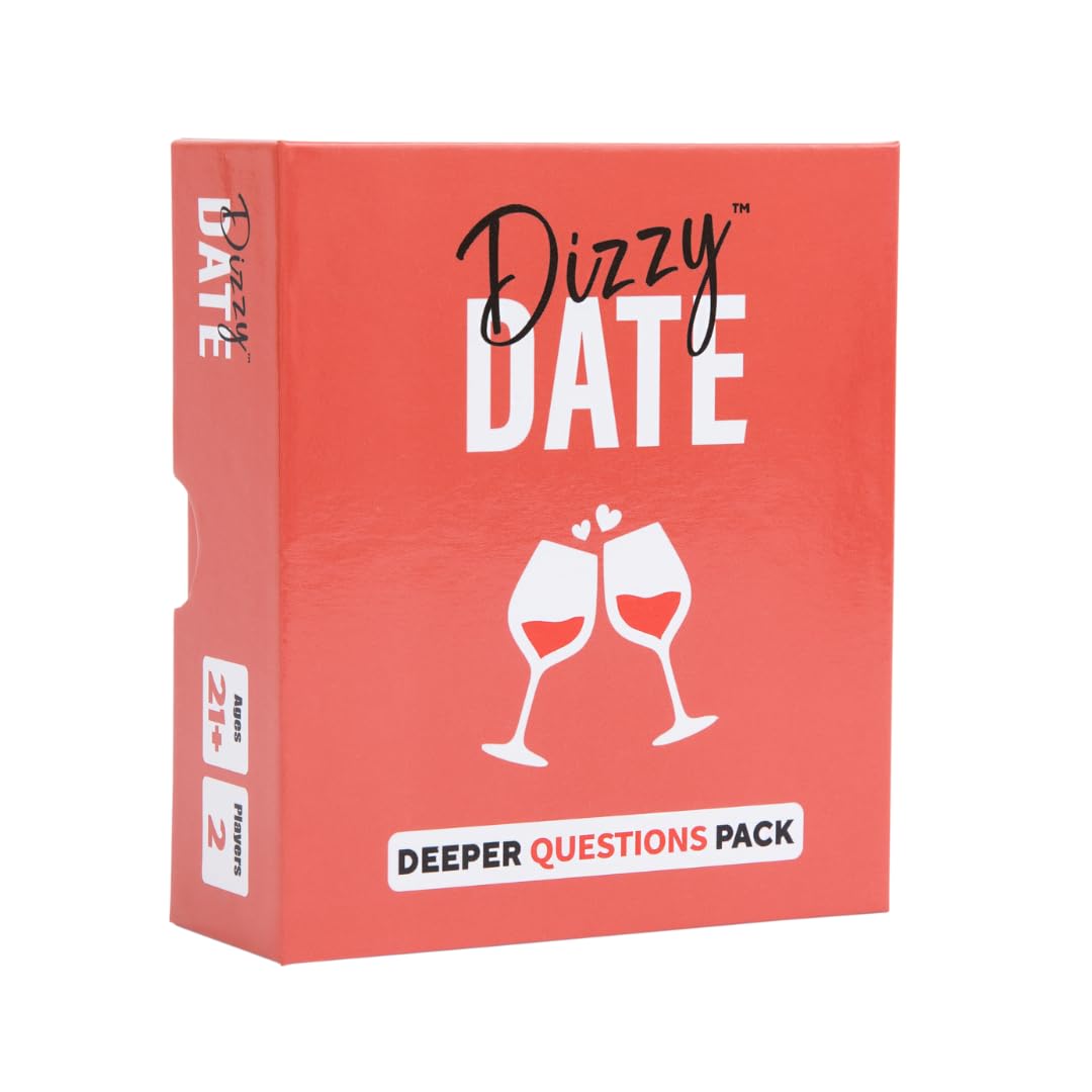 Dizzy Date: The 2nd Date - Deeper Questions Expansion Pack. The Card Game for Date Night. Perfect Valentine's Day Gift!