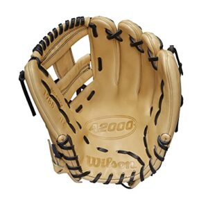 WILSON 2023 A2000® 1786 11.5” Infield Baseball Glove - Right Hand Throw, Blonde/Black