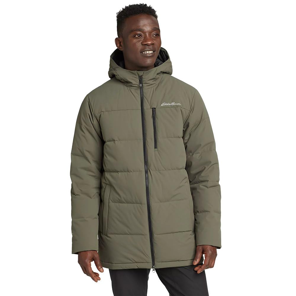 Eddie Bauer Men's Essential Down Parka, Sprig, Medium