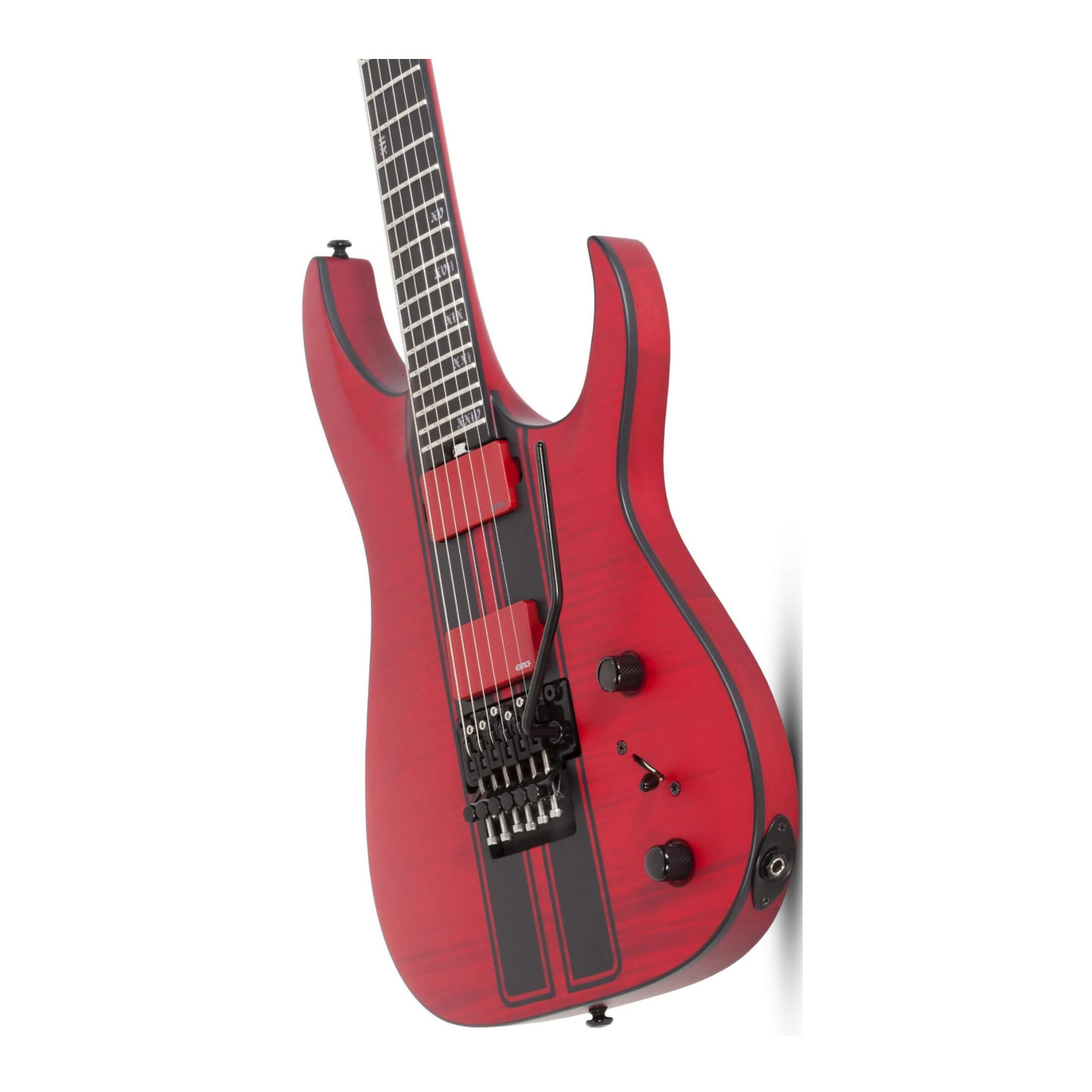 Schecter Banshee GT-FR 6-String Electric Guitar (Satin Trans Red, Right-Handed) Bundle with Universal Guitar Hardcase (2 Items)