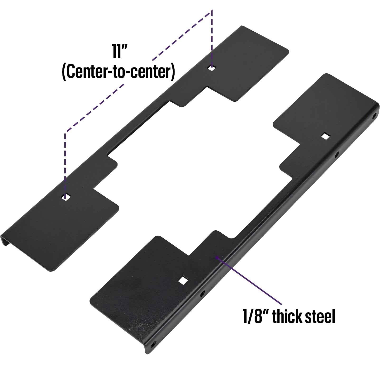 Speedway Motors Universal Seat Mounting Frame & Sliders: Tubular Steel, 7" Height, Dual-Lock Ball Bearing Sliders for Early Cars & Trucks, Easy Adjustments, Excludes Vehicle Fasteners, Sold as Pair