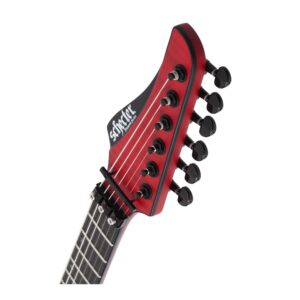 Schecter Banshee GT-FR 6-String Electric Guitar (Satin Trans Red, Right-Handed) Bundle with Universal Guitar Hardcase (2 Items)