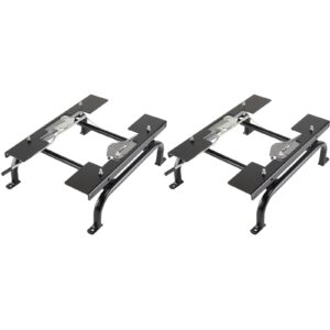 Speedway Motors Universal Seat Mounting Frame & Sliders: Tubular Steel, 7" Height, Dual-Lock Ball Bearing Sliders for Early Cars & Trucks, Easy Adjustments, Excludes Vehicle Fasteners, Sold as Pair