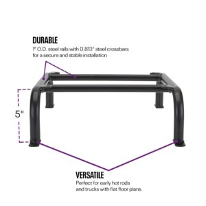 Speedway Motors Universal Seat Mounting Frame & Sliders: Tubular Steel, 7" Height, Dual-Lock Ball Bearing Sliders for Early Cars & Trucks, Easy Adjustments, Excludes Vehicle Fasteners, Sold as Pair