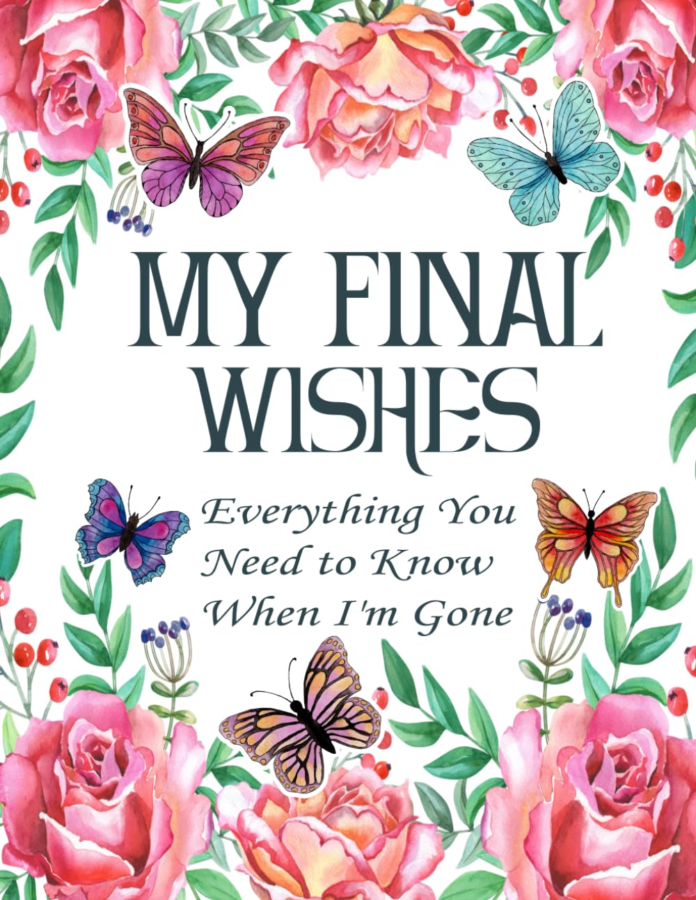 My Final Wishes Planner: Everything You Need to Know When I'm Gone | End of Life Planner, Checklist & Organizer | A Detailed Information About My Accounts, Belongings & Wishes