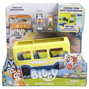 Cute Bus Toy Vehicle and Figures Pack with Two 2.5" Figures