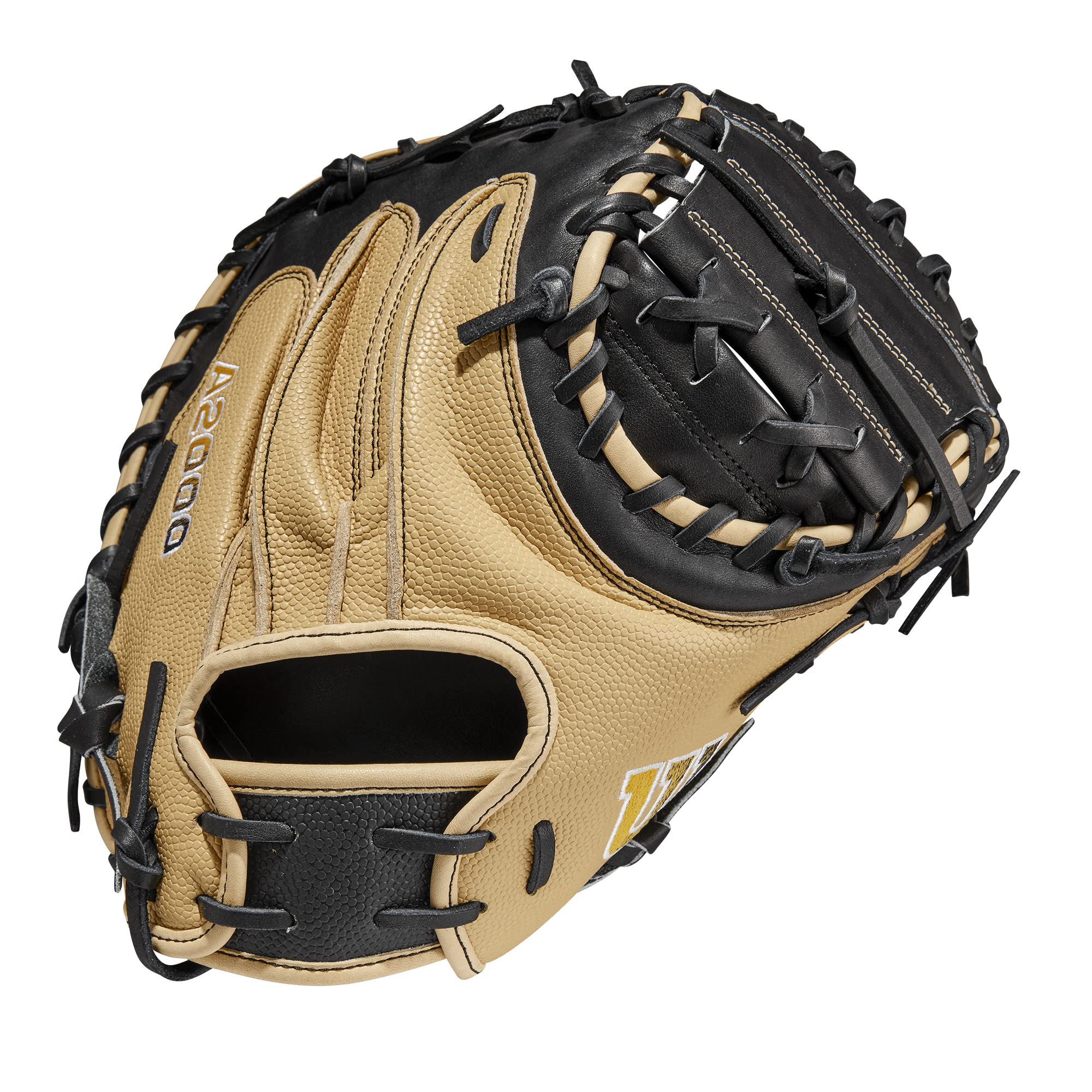 WILSON 2023 A2000® 1790SS 34” Baseball Catcher’s Mitt - Right Hand Throw, Blonde/Black