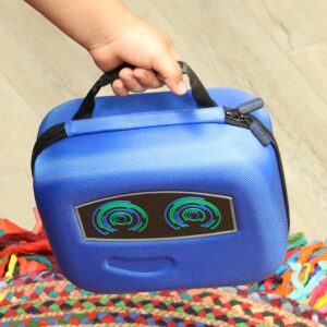 CASEMATIX Blue Toy Case Compatible with 4 VTech KidiGo NexTag Game System Arm Units and Accessories - Includes Travel Case Only