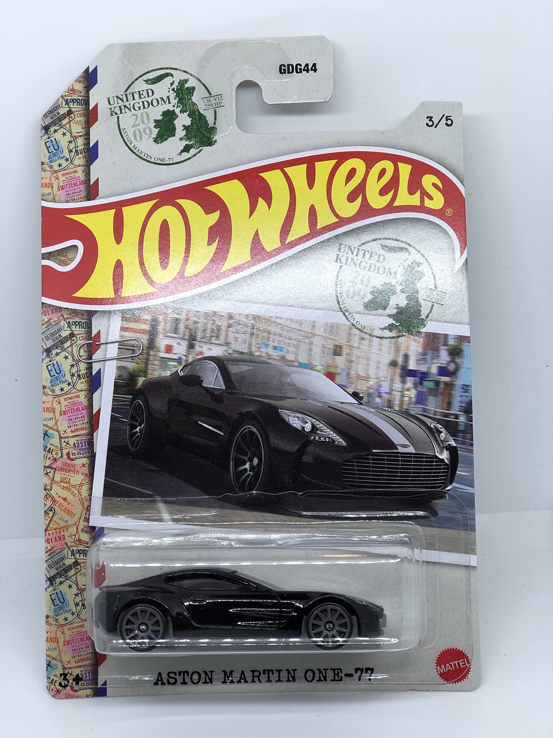 Hot Wheels 2022 - Aston Martin ONE-77 - Black - World Class Racers 3/5