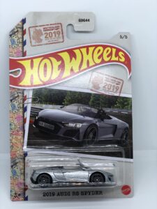 hot wheels 2022-2019 audi r8 spyder - silver - world class racers 5/5