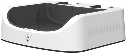 Turtle Beach Fuel Compact VR Charging Station for Meta Quest 2 Virtual Reality Headset & Touch Controllers â€“ 20+ Hour Rechargeable Battery Packs, USB-C Quick Charge, Compact Design - White