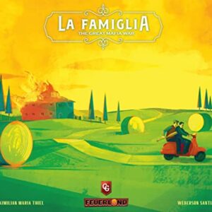 Capstone Games La Famiglia: The Great Mafia War - Capstone Games, 2-vs-2 Team Strategy Board Game, Based in 1980's Sicily, 4 Players, 90-180 Minute Game Play Time, Ages 16+