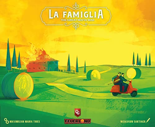 Capstone Games La Famiglia: The Great Mafia War - Capstone Games, 2-vs-2 Team Strategy Board Game, Based in 1980's Sicily, 4 Players, 90-180 Minute Game Play Time, Ages 16+