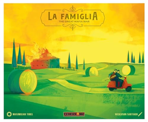 Capstone Games La Famiglia: The Great Mafia War - Capstone Games, 2-vs-2 Team Strategy Board Game, Based in 1980's Sicily, 4 Players, 90-180 Minute Game Play Time, Ages 16+