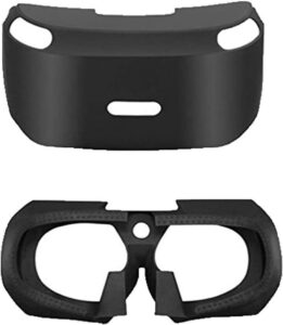 soft vr headset anti-slip skin silicone rubber cover protective case 3d eye shield for ps4 vr ps vr virtual reality glasses controller