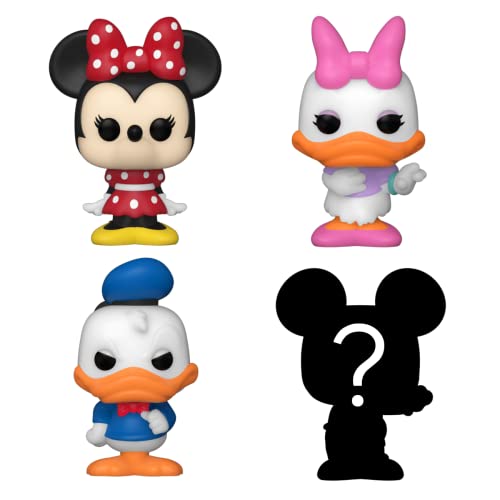 Funko Bitty Pop! Disney Mini Collectible Toys 4-Pack - Minnie Mouse, Daisy Duck, Donald Duck & Mystery Chase Figure (Styles May Vary)