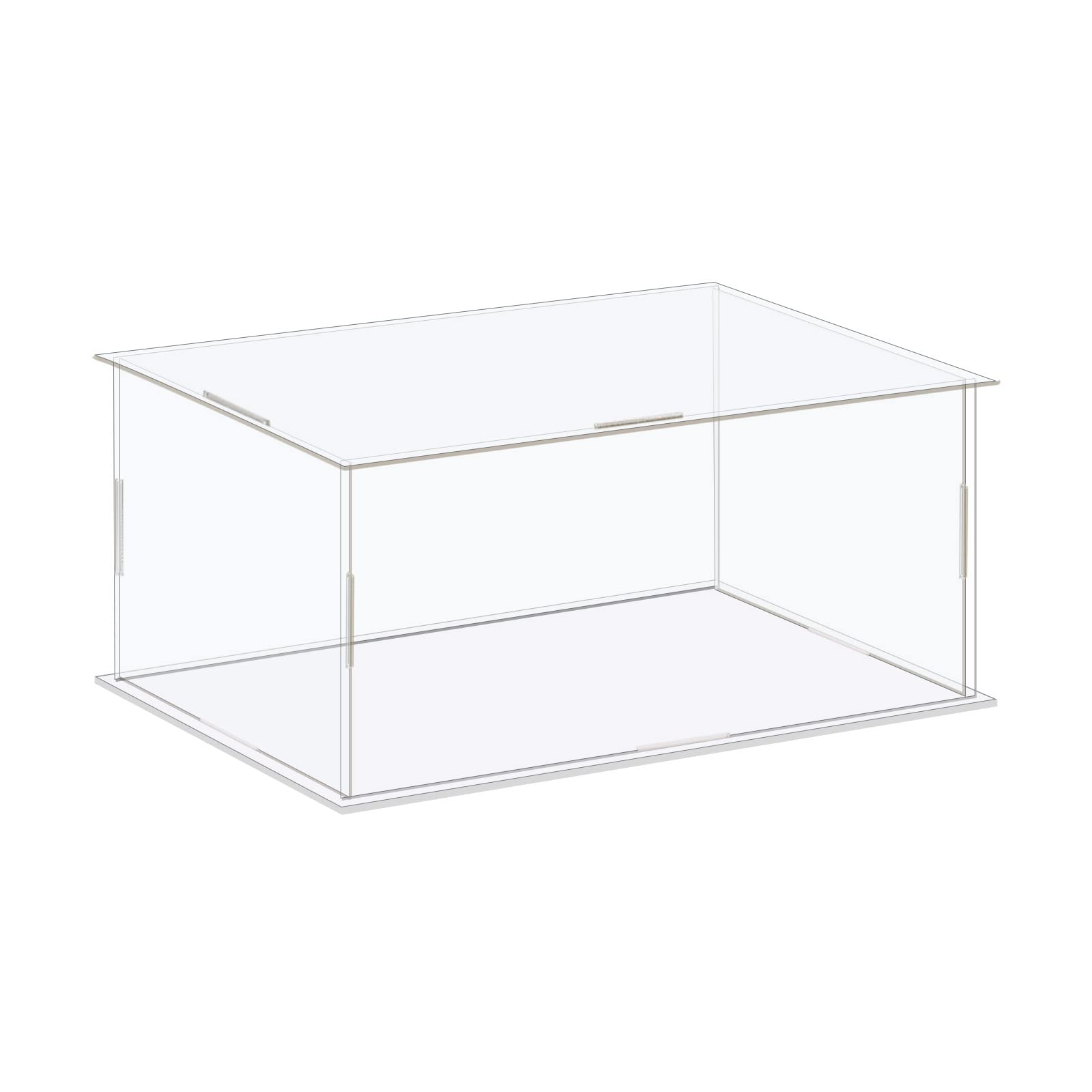 MECCANIXITY Acrylic Display Case Box Clear Dustproof Protection Showcase 6.3x4.3x4.3 Inch for Collectibles Display